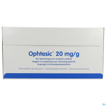 Ophtesic 20mg/g gel ophtalmique unidose tube 20