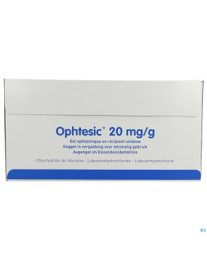 Ophtesic 20mg/g gel ophtalmique unidose tube 20