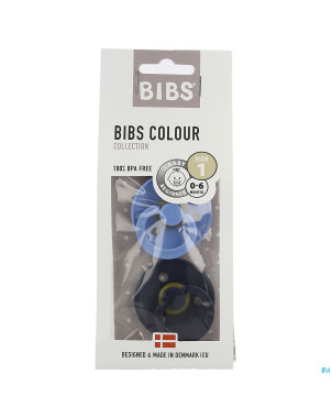 Bibs 1 tetine duo sky blue deep space