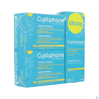 Cystiphane biorga  2 x 120 caps + 120 caps gratuit
