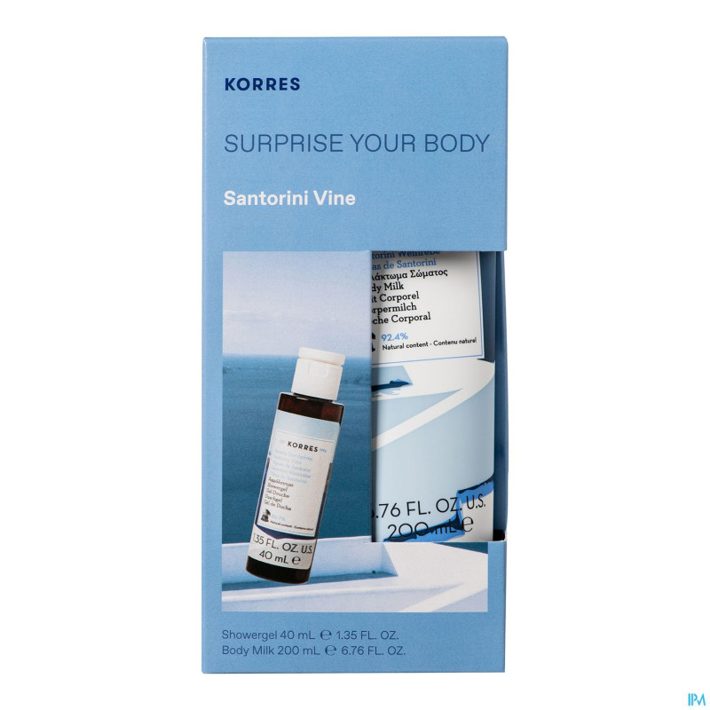 Korres kg santorini vine suprise mixed 200ml+40ml