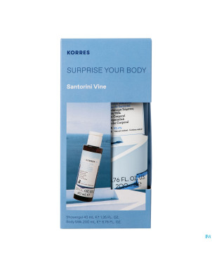 Korres kg santorini vine suprise mixed 200ml+40ml
