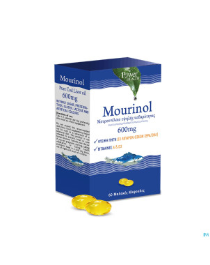 Power of nature mourinol huile foie morue  caps 60