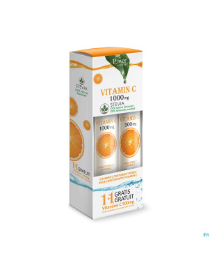 Power of nature vit. c stevia comp eff 24+20 grat