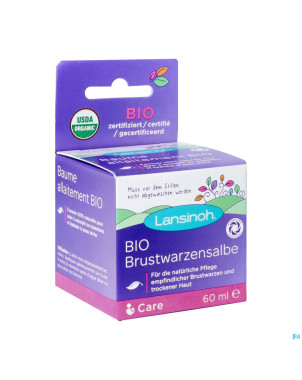 Lansinoh baume allaitement bio 60ml
