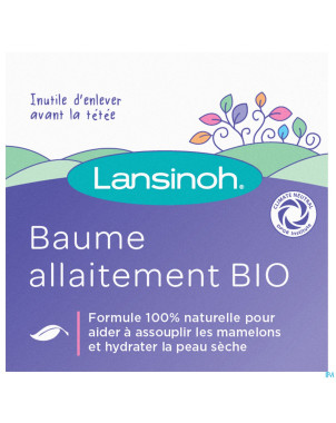 Lansinoh baume allaitement bio 60ml