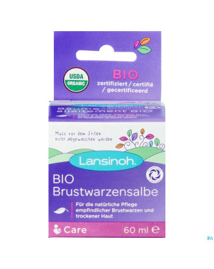Lansinoh baume allaitement bio 60ml