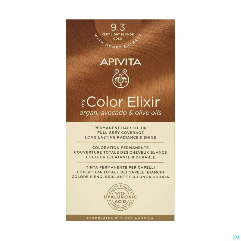 Apivita my color elixir 9.3 very light blonde gold