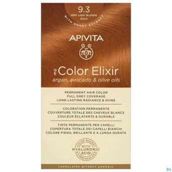 Apivita my color elixir 9.3 very light blonde gold