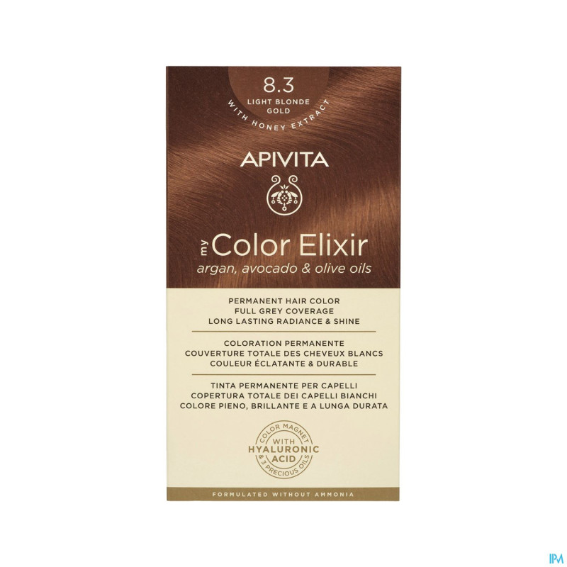 Apivita my color elixir 8.3 light blonde gold