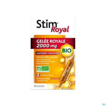 Stim royal gelee royale bio 2000mg    amp 20