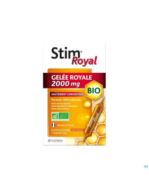 Stim royal gelee royale bio 2000mg    amp 20