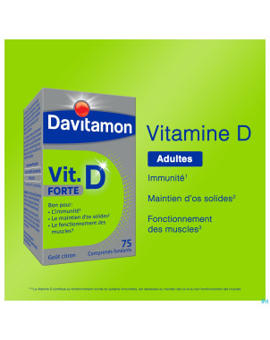 Davitamon vitamine d forte  comp 75