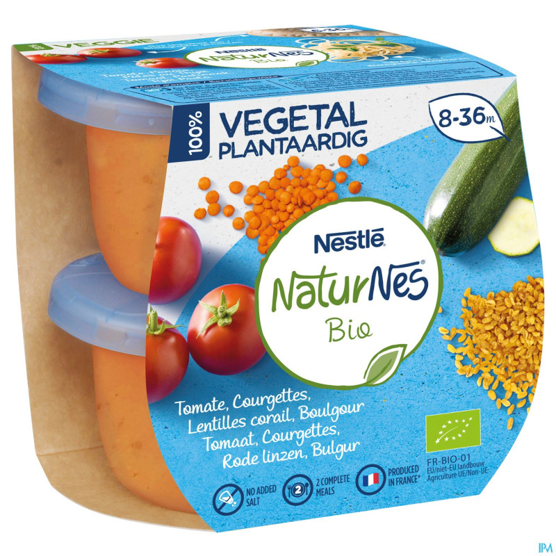 Naturnes vegetal tom.cour.lent.corail boulg.2x190g