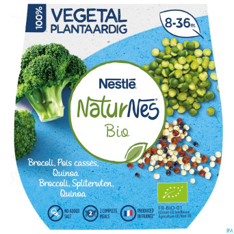 Naturnes vegetal brocoli pois casses quinoa 2x190g