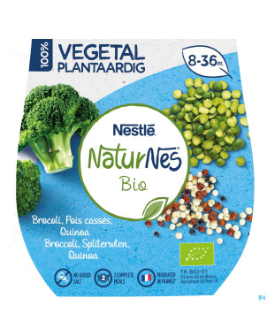 Naturnes vegetal brocoli pois casses quinoa 2x190g