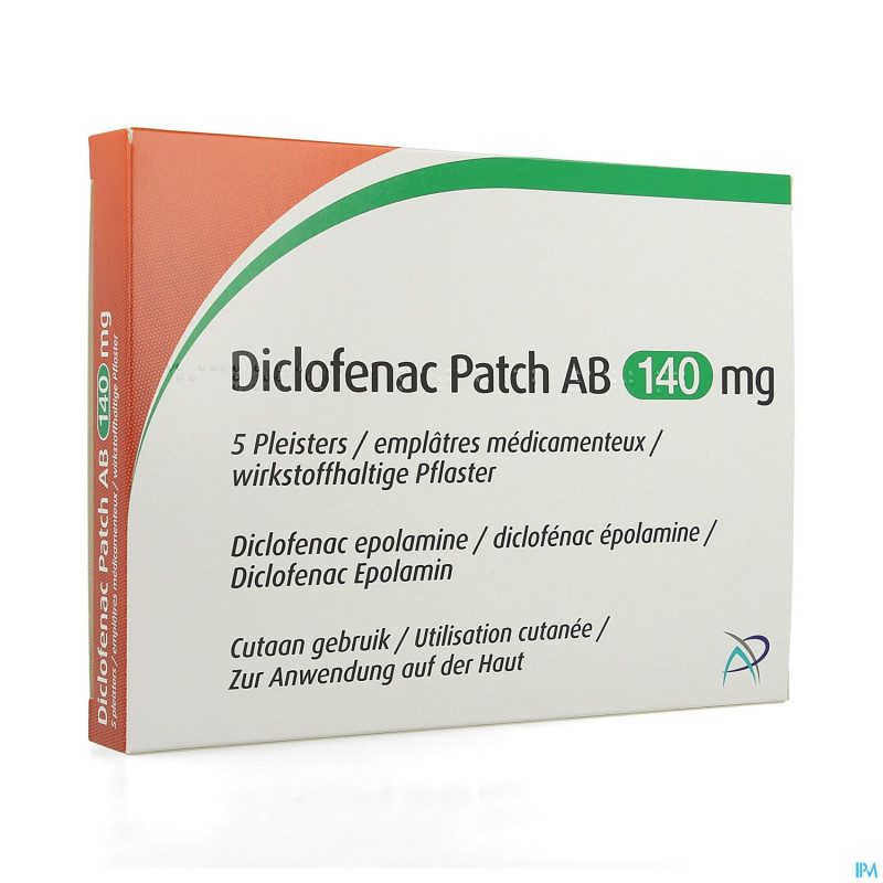 Diclofenac patch ab 140mg emplatre  5