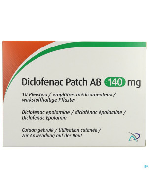 Diclofenac patch ab 140mg emplatre 10