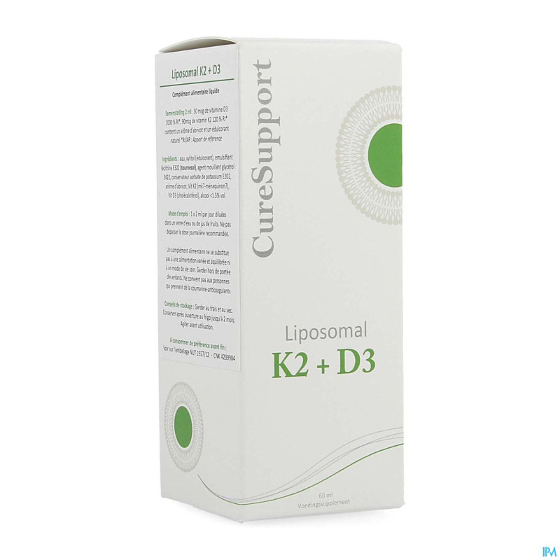 Curesupport liposomal k2 + d3  60ml