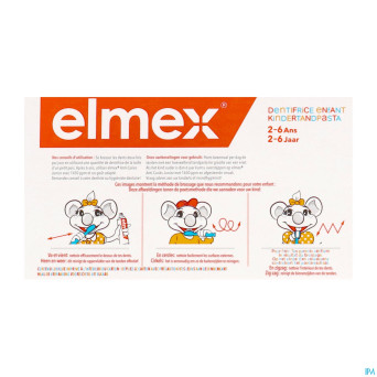 Elmex dentifrice enfant 2-6 ans    2x50ml
