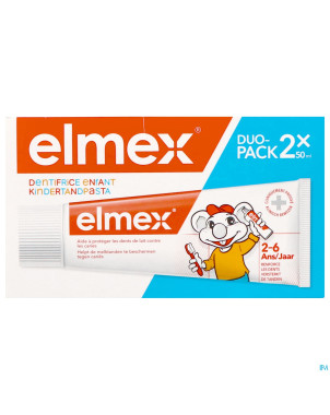 Elmex dentifrice enfant 2-6 ans    2x50ml
