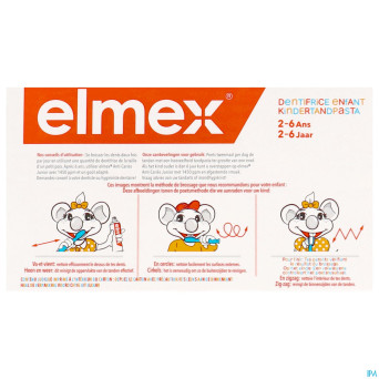 Elmex dentifrice enfant 2-6 ans    2x50ml