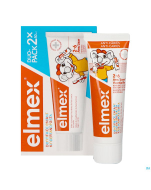 Elmex dentifrice enfant 2-6 ans    2x50ml