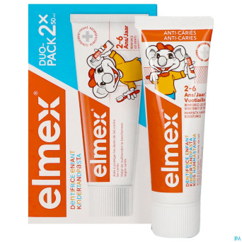 Elmex dentifrice enfant 2-6 ans    2x50ml