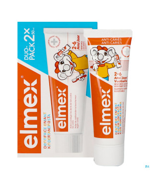 Elmex dentifrice enfant 2-6 ans    2x50ml