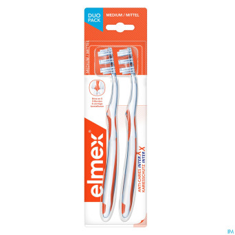 Elmex brosse dents inter-x a/caries medium duopack