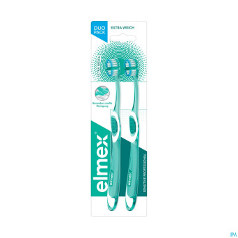Elmex sensitive pro brosse dents extra souple duo