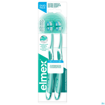 Elmex sensitive pro brosse dents extra souple duo