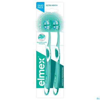 Elmex sensitive pro brosse dents extra souple duo