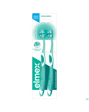 Elmex sensitive pro brosse dents extra souple duo