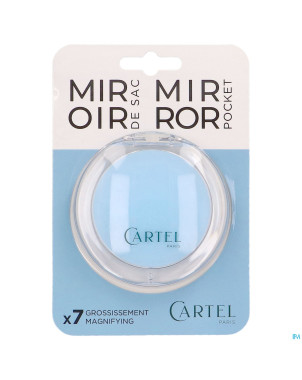Vitry miroir sac rond bleu diametre 9cm grossis 7