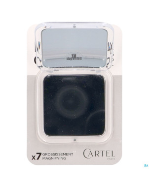 Vitry miroir sac carre blanc 8,5cm grossis 7