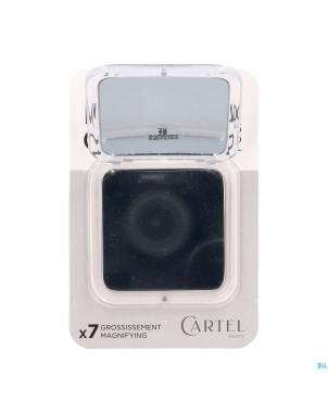 Vitry miroir sac carre blanc 8,5cm grossis 7