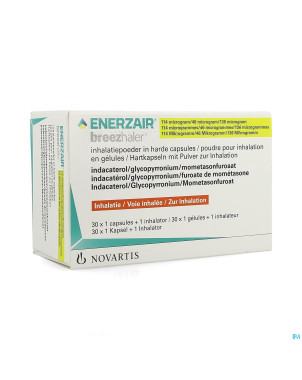 Enerzair breezhaler 114/46/136mcg caps 30x1+1inhal