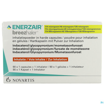 Enerzair breezhaler 114/46/136mcg caps 90x1+1inhal