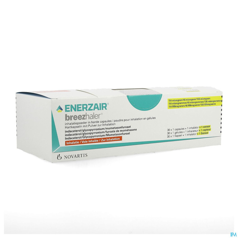 Enerzair breezhaler 114/46/136mcg caps 30+inh.+sen