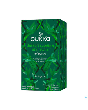 Pukka bio supreme matcha green sach 20