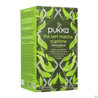 Pukka bio supreme matcha green sach 20