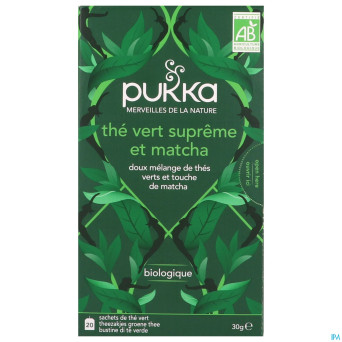 Pukka bio supreme matcha green sach 20