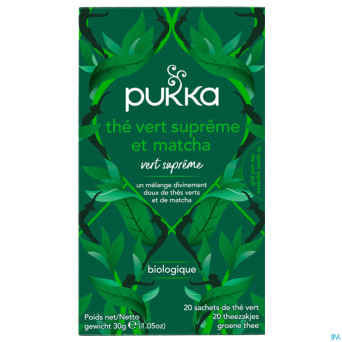 Pukka bio supreme matcha green sach 20