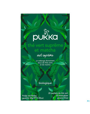 Pukka bio supreme matcha green sach 20