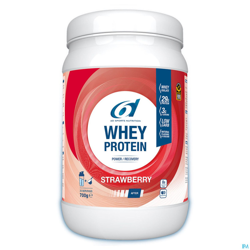 6d whey protein strawberry    700g