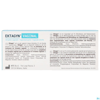 Ektagyn tube 30ml + 7 canules