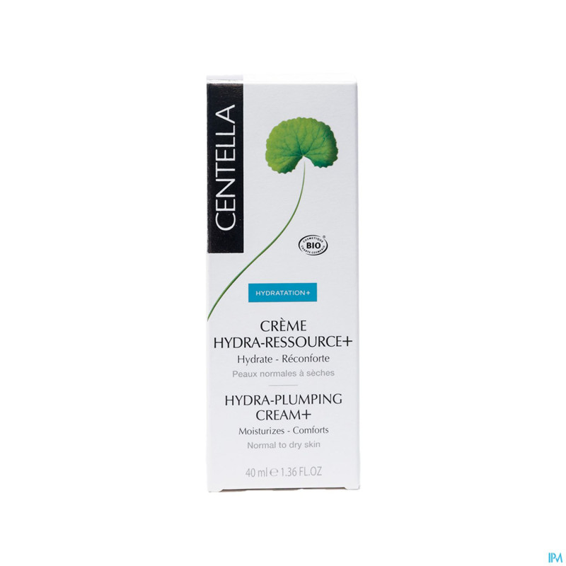 Centella hydra+ creme hydra ressource bio    40ml
