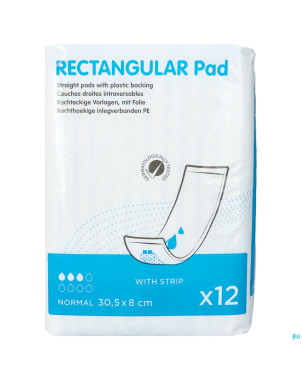 Rectangular pad 30,5x8 pe+s    12