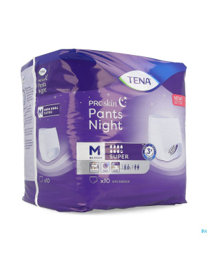Tena proskin pants night super medium    10